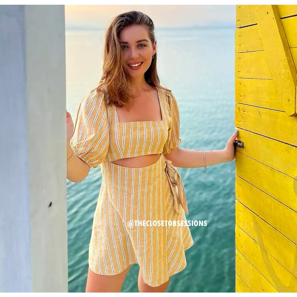 ZARA Mini Dress with Opening Detail